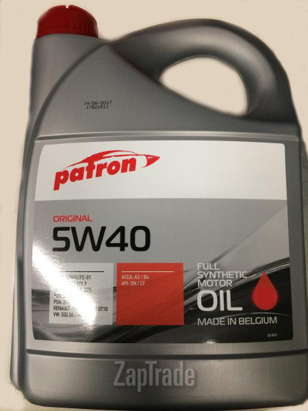 ������ �������� ����� Patron Original 5W-40 ������������� | ������� 5W40 5L ORIGINAL